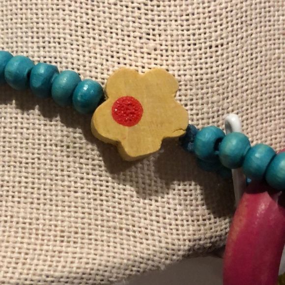 TRESKA Modern Abstract Multicolor MultiMedia Y Drop Necklace - Picture 7 of 9